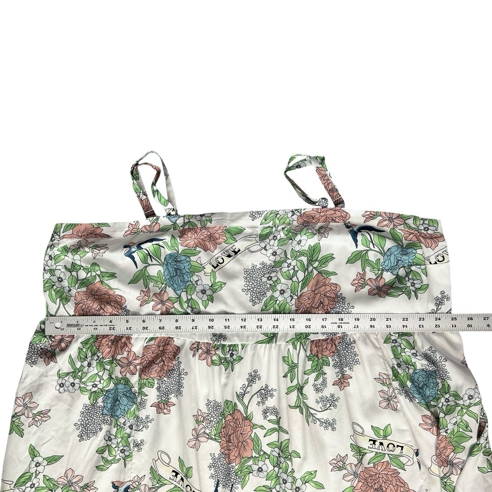 TORRID Babydoll Tank sz 3X (22/24) Challis Square Neck Floral Cloud Dancer NWT - Picture 5 of 10